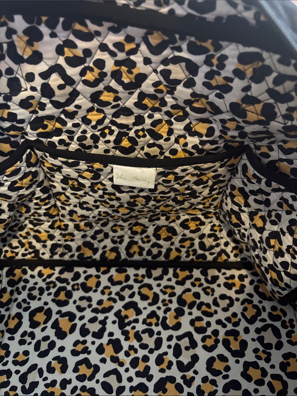 Vera Bradley Black Quilted Weekender Tote - Picture 5 of 6